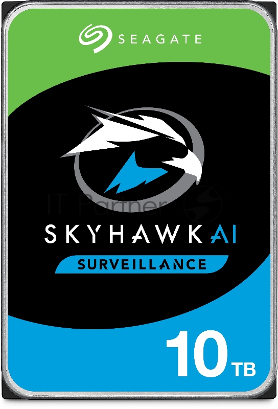 Жесткий диск HDD 10TB Seagate SkyHawk ST10000VE0008 3.5 SATA 6Gb/s 256Mb 7200rpm для систем видеонаблюдения