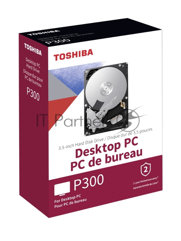 Жесткий диск Toshiba SATA-III 2Tb HDWD220EZSTA P300 (5400rpm) 128Mb 3.5 Rtl
