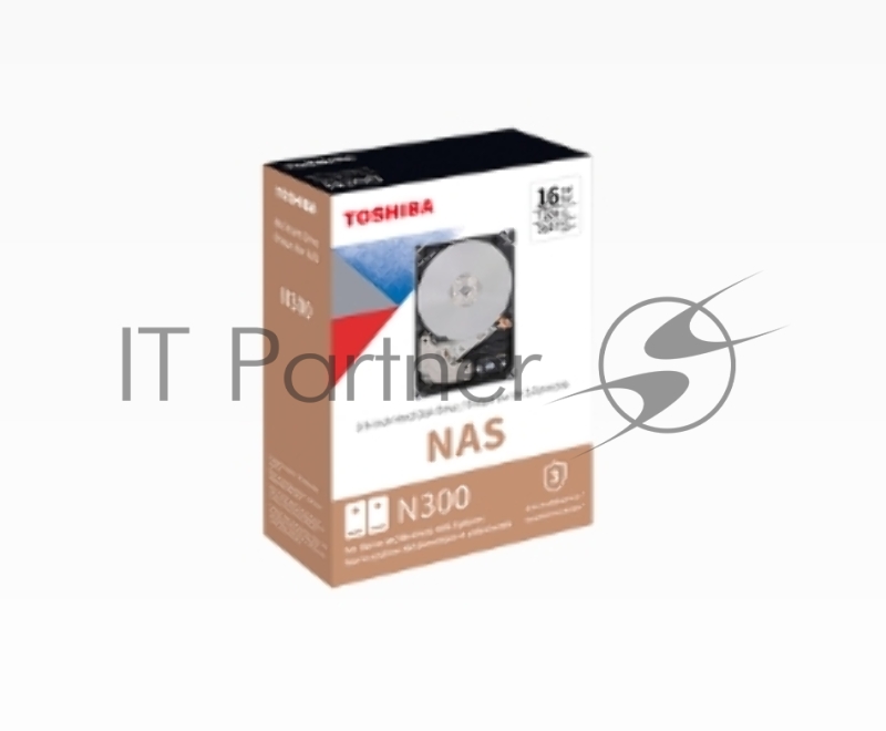 Жесткий диск Toshiba SATA-III 4Tb HDWG440UZSVA NAS N300 (7200rpm) 256Mb 3.5 Bulk