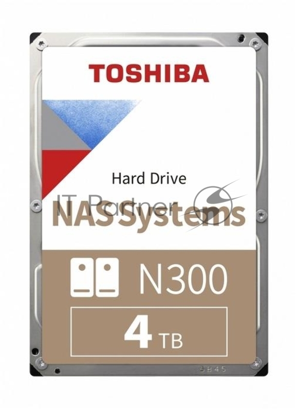 Жесткий диск Toshiba SATA-III 4Tb HDWG440UZSVA NAS N300 (7200rpm) 256Mb 3.5 Bulk