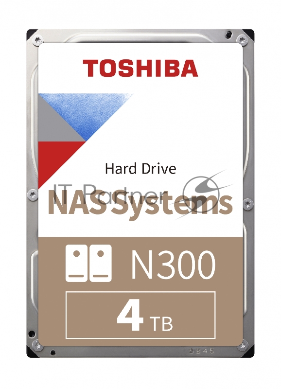 Жесткий диск Toshiba SATA-III 4Tb HDWG440UZSVA NAS N300 (7200rpm) 256Mb 3.5 Bulk
