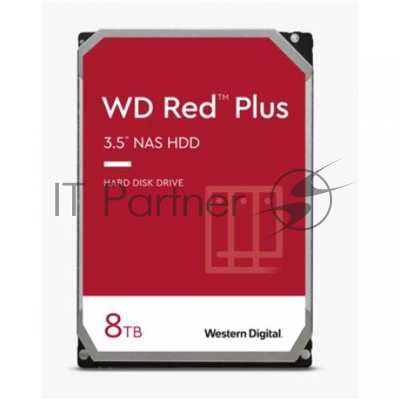 Жесткий диск WD Red Plus™ WD80EFZZ 8ТБ 3,5 7200RPM 128MB (SATA-III) NAS Edition (замена WD80EFBX)