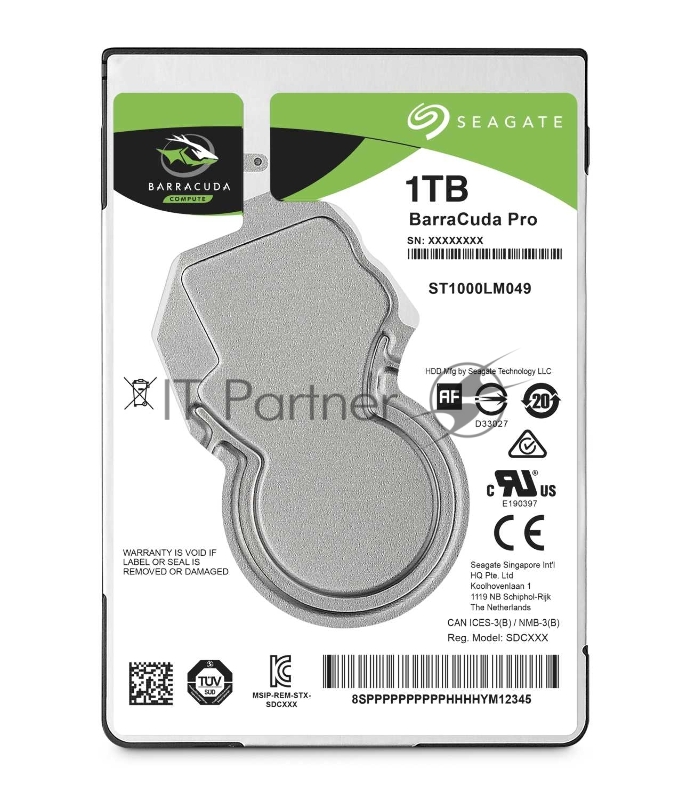 Жесткий диск SEAGATE HDD Mobile Barracuda25 Guardian (2.5/ 1TB/ SATA 6Gb/s/ rmp 7200)