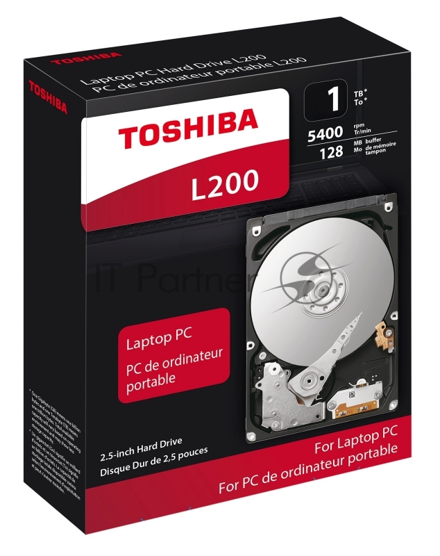 Жесткий диск Toshiba SATA-III 1Tb HDWL110EZSTA L200 Slim (5400rpm) 128Mb 2.5 Rtl