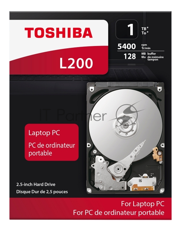 Жесткий диск Toshiba SATA-III 1Tb HDWL110EZSTA L200 Slim (5400rpm) 128Mb 2.5 Rtl