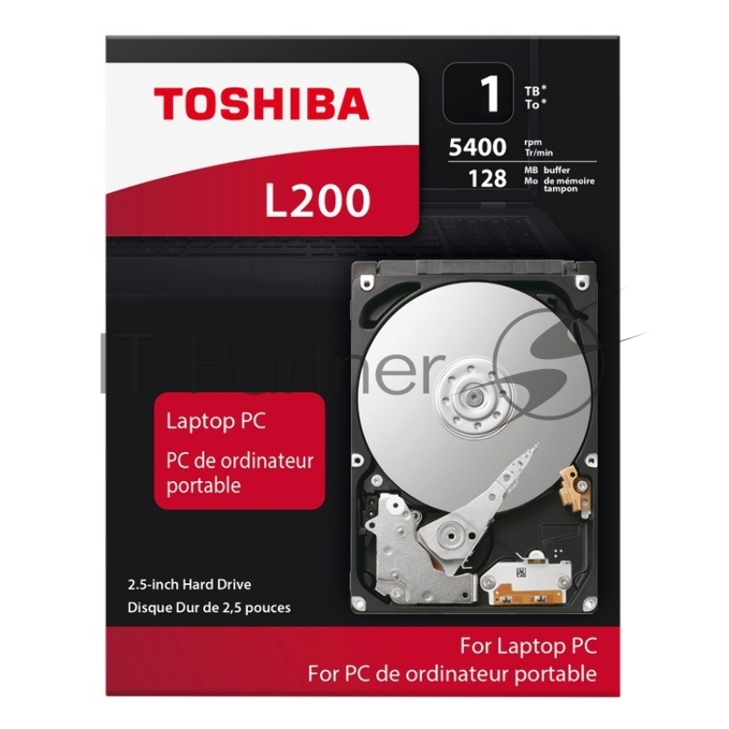 Жесткий диск Toshiba SATA-III 1Tb HDWL110EZSTA L200 Slim (5400rpm) 128Mb 2.5 Rtl