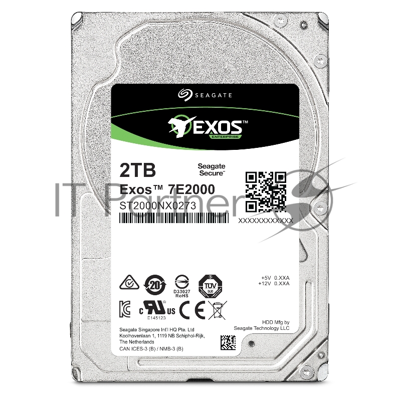 Жесткий диск SEAGATE Original SAS 3.0 2Tb ST2000NX0273 Enterprise Capacity (7200rpm) 128Mb 2.5
