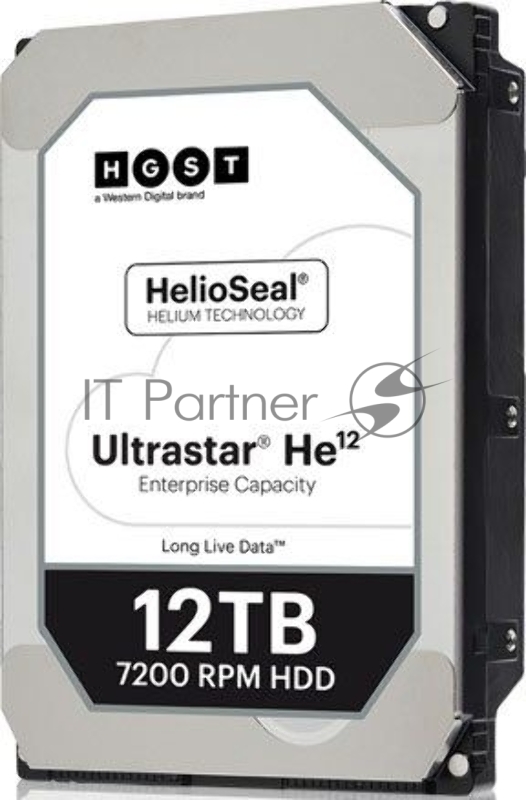 Жесткий диск HDD Western Digital Ultrastar HE12 (3.5’’, 12TB, 256MB, 7200 RPM, SATA 6Gb/s, 512E SE) SKU: 0F30146