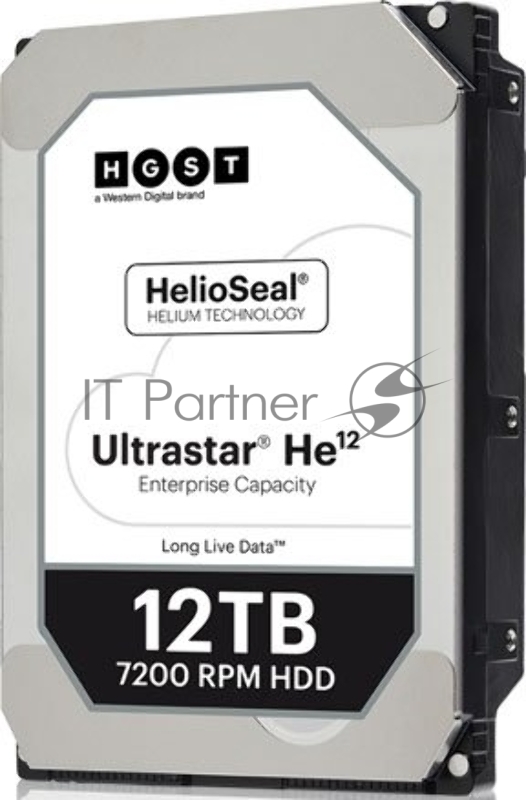 Жесткий диск HDD Western Digital Ultrastar HE12 (3.5’’, 12TB, 256MB, 7200 RPM, SATA 6Gb/s, 512E SE) SKU: 0F30146