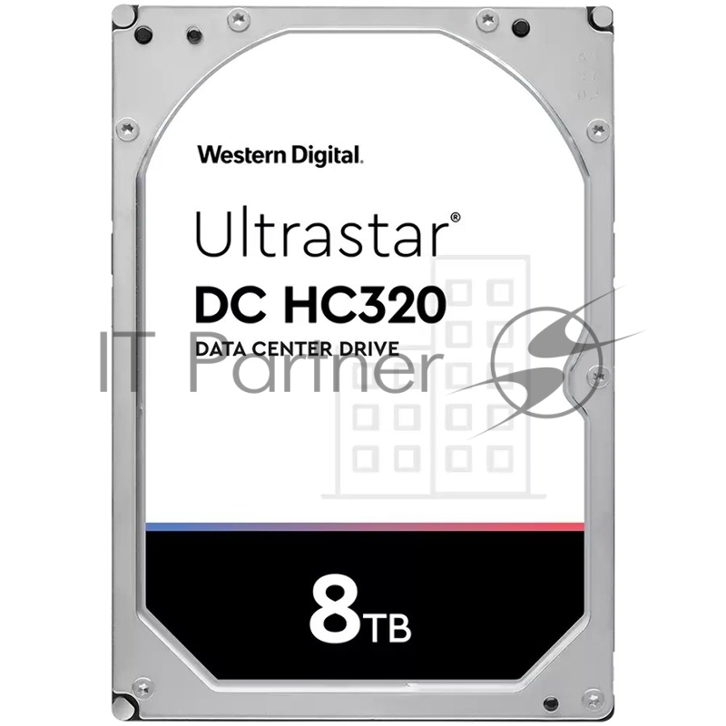 Жесткий диск Western Digital SATA-III 8Tb 0B36404 HUS728T8TALE6L4 Ultrastar DC HC320 (7200rpm) 256Mb 3.5