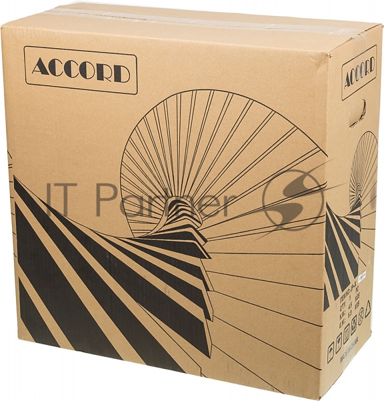 Корпус Accord JP-X черный без БП ATX 2xUSB2.0 1xUSB3.0 bott PSU