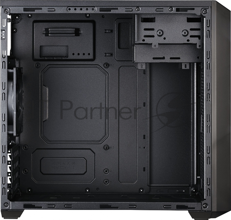 Корпус без БП Cooler Master MasterBox 3 Lite, miniTower, USB 3.0 x 2, 2x120Fan, Black, mATX, w/o PSU