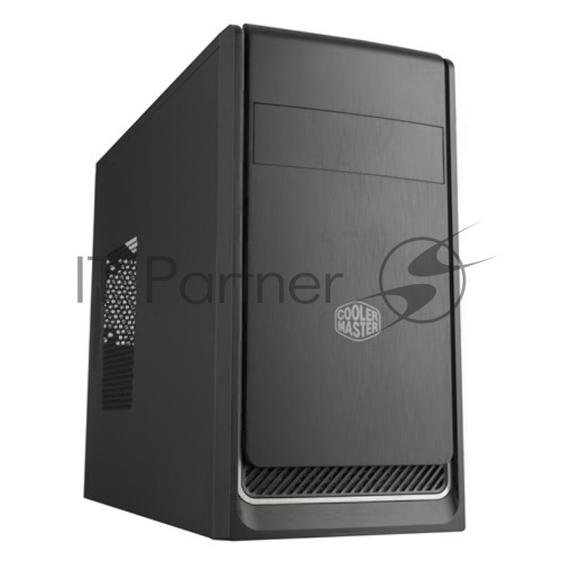 Корпус без БП Cooler Master MasterBox E300L, 2xUSB3.0, 1x120Fan, w/o PSU, Black w/Silver line, mATX