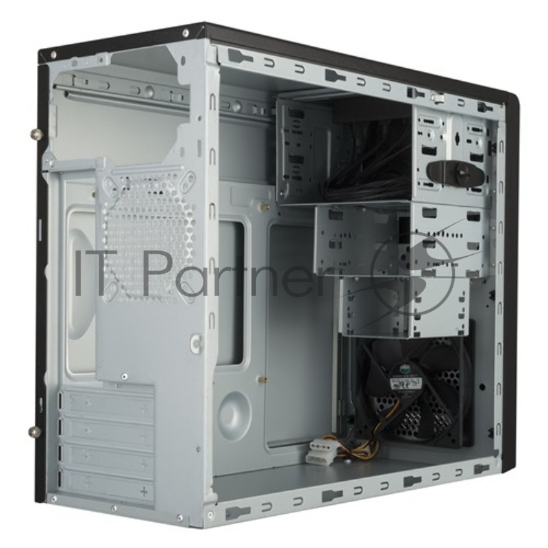 Корпус без БП Cooler Master MasterBox E300L, 2xUSB3.0, 1x120Fan, w/o PSU, Black w/Silver line, mATX