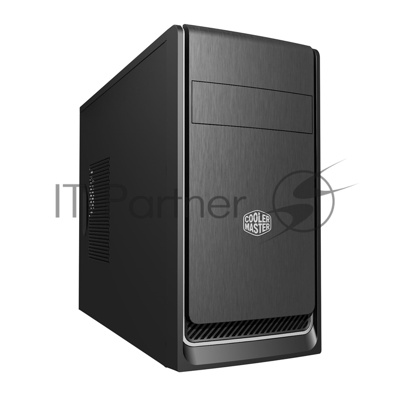 Корпус без БП Cooler Master MasterBox E300L, 2xUSB3.0, 1x120Fan, w/o PSU, Black w/Silver line, mATX