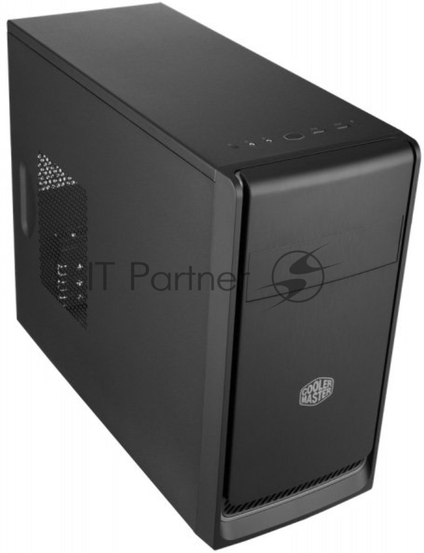 Корпус без БП Cooler Master MasterBox E300L, 2xUSB3.0, 1x120Fan, w/o PSU, Black w/Silver line, mATX