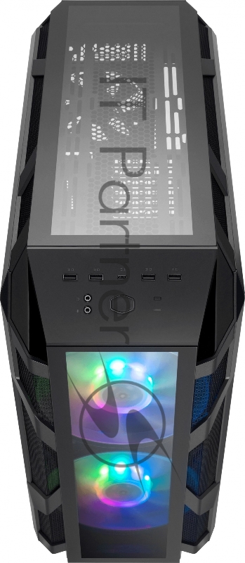 Корпус без БП Cooler Master MasterCase H500M, USB3.0x4, USB3.1(Type-C)x1, 2x200RGBFan, 1x140Fan, IronGrey, Full Tower, w/o PSU