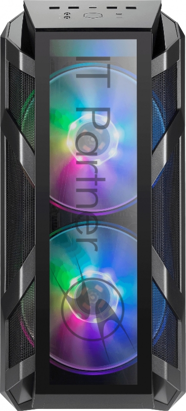 Корпус без БП Cooler Master MasterCase H500M, USB3.0x4, USB3.1(Type-C)x1, 2x200RGBFan, 1x140Fan, IronGrey, Full Tower, w/o PSU