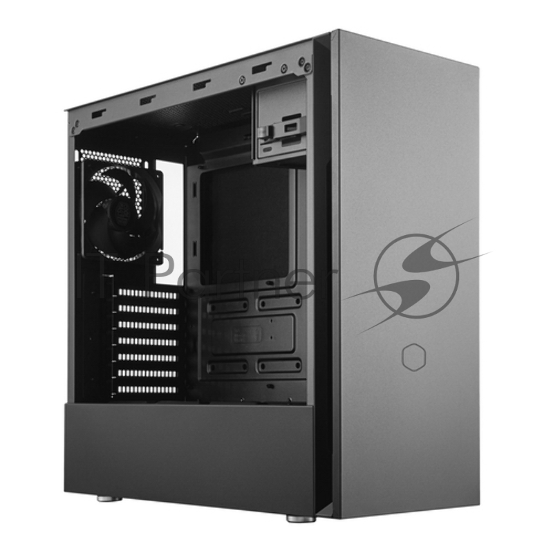 Корпус без БП Cooler Master Silencio S600, USB3.0x2, 1xSD card reader, 2x120 Fan, TG Side Panel, ATX, w/o PSU