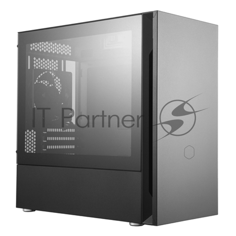 Корпус без БП Cooler Master Silencio S400, USB3.0x2, 1xSD card reader, 2x120 Fan, TG Side Panel, mATX, w/o PSU