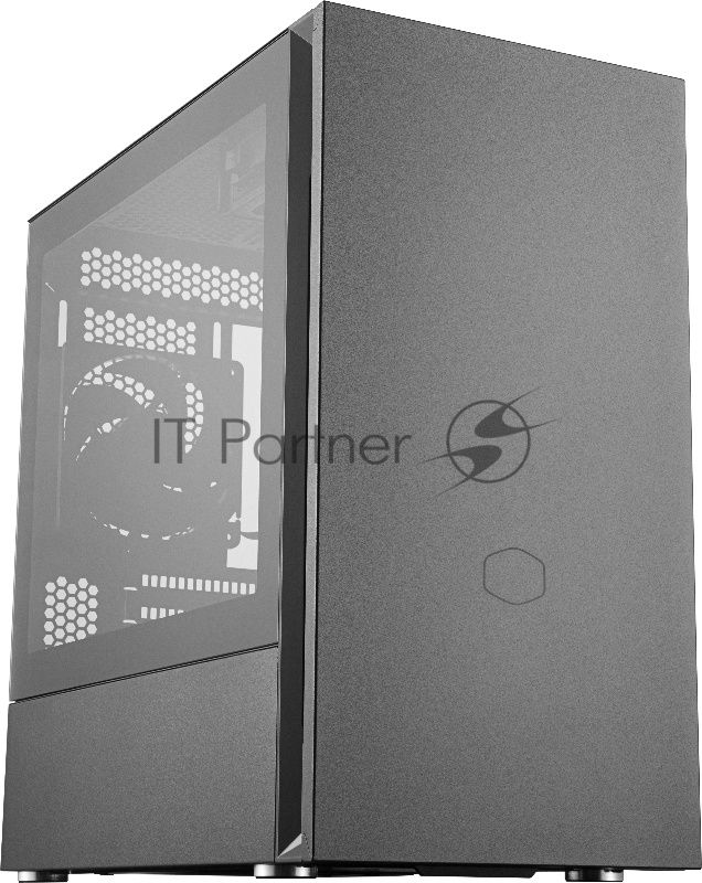 Корпус без БП Cooler Master Silencio S400, USB3.0x2, 1xSD card reader, 2x120 Fan, TG Side Panel, mATX, w/o PSU