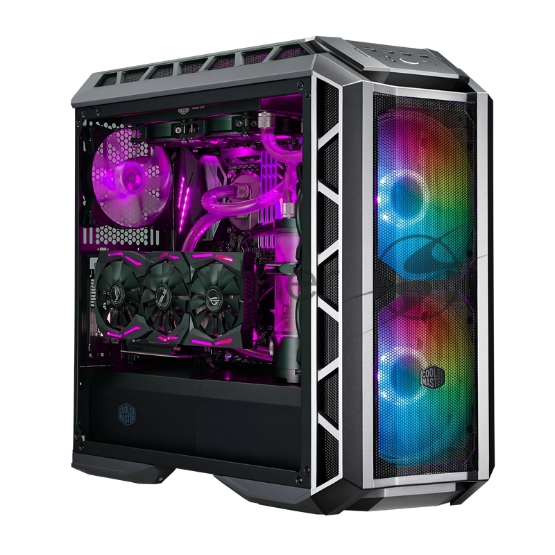 Корпус без БП Cooler Master MasterCase H500P Mesh Gun Metal Grey, USB3.0x2, USB2.0x2, 2x200 ARGBFan, 1x140Fan, Full Tower, w/o PSU