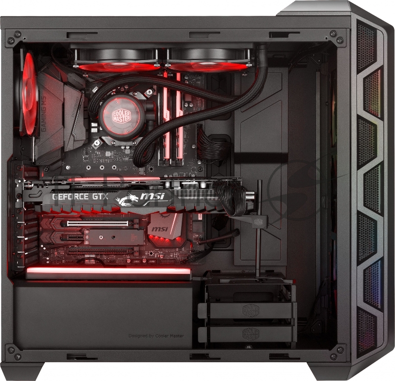 Корпус без БП Cooler Master MasterCase H500 Mesh Iron Grey, USB3.0x2, USB2.0x2, 2x200 ARGBFan, 1x120Fan, ATX, w/o PSU