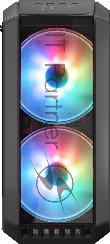 Корпус без БП Cooler Master MasterCase H500 Mesh Iron Grey, USB3.0x2, USB2.0x2, 2x200 ARGBFan, 1x120Fan, ATX, w/o PSU