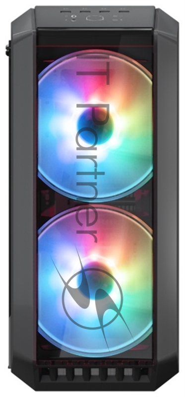 Корпус без БП Cooler Master MasterCase H500 Mesh Iron Grey, USB3.0x2, USB2.0x2, 2x200 ARGBFan, 1x120Fan, ATX, w/o PSU