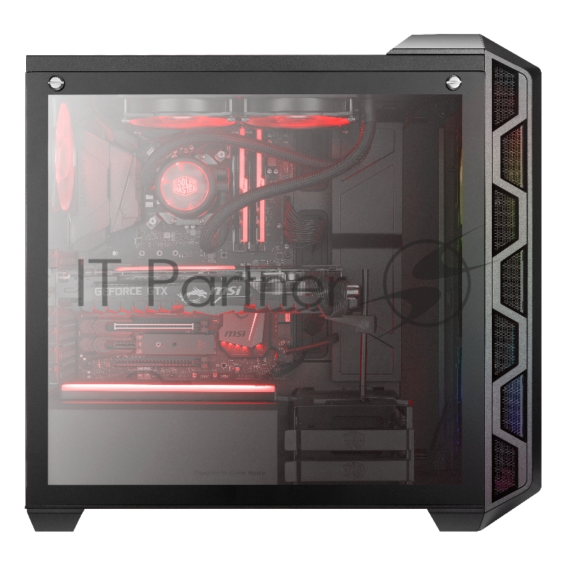 Корпус без БП Cooler Master MasterCase H500 Mesh Iron Grey, USB3.0x2, USB2.0x2, 2x200 ARGBFan, 1x120Fan, ATX, w/o PSU