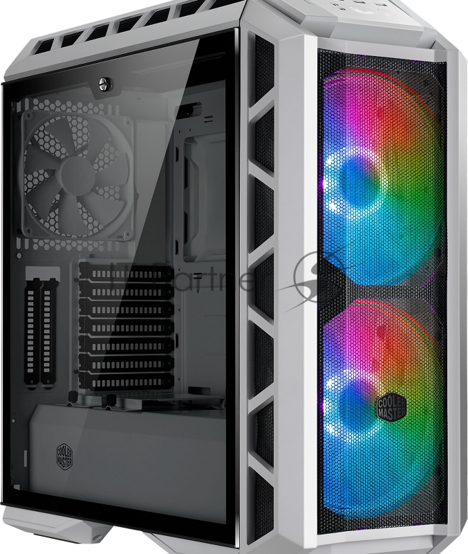 Корпус без блока питания Cooler Master MasterCase H500P Mesh White, USB3.0x2, USB2.0x2, 2x200 ARGBFan, 1x140Fan, Full Tower, w/o PSU