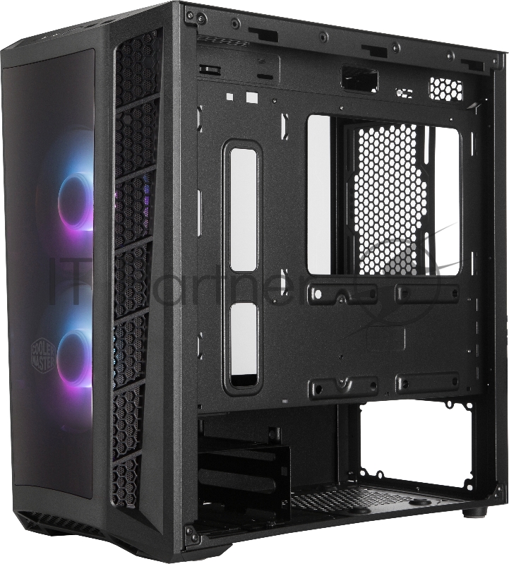 Корпус без блока питания Cooler Master MasterBox MB320L, 2xUSB3.0, 2x120 ARGB Fan, w/o PSU, Black, mATX