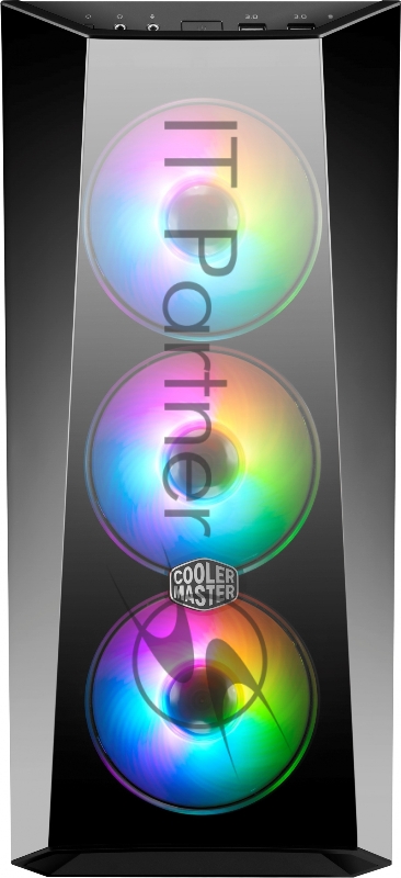 Корпус без блока питания Cooler Master MasterBox 5 Lite RGB, USB 3.0 x 2, 1xFan, 3x120mm ARGB Fan, Black, Splitter cable + Controller, ATX, w/o PSU