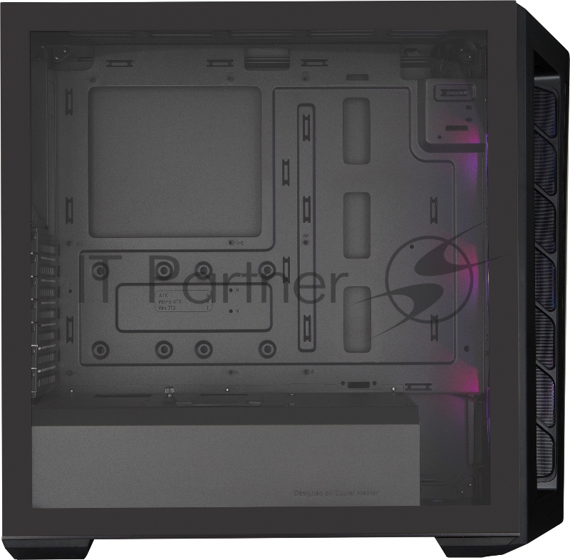 Корпус без БП Cooler Master MasterBox MB511, 2xUSB3.0, 3x120 ARGB fan, RGB controller, 1 to 3 RGB splitter cable, w/o PSU, Black, Black Trim, Mesh Front Panel, ATX