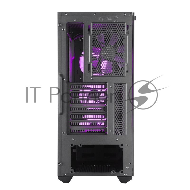 Корпус без БП Cooler Master MasterBox MB511, 2xUSB3.0, 3x120 ARGB fan, RGB controller, 1 to 3 RGB splitter cable, w/o PSU, Black, Black Trim, Mesh Front Panel, ATX