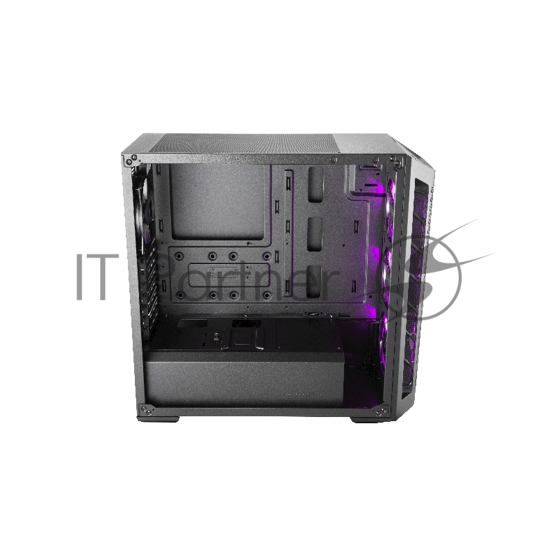 Корпус без БП Cooler Master MasterBox MB511, 2xUSB3.0, 3x120 ARGB fan, RGB controller, 1 to 3 RGB splitter cable, w/o PSU, Black, Black Trim, Mesh Front Panel, ATX