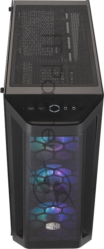 Корпус без БП Cooler Master MasterBox MB511, 2xUSB3.0, 3x120 ARGB fan, RGB controller, 1 to 3 RGB splitter cable, w/o PSU, Black, Black Trim, Mesh Front Panel, ATX