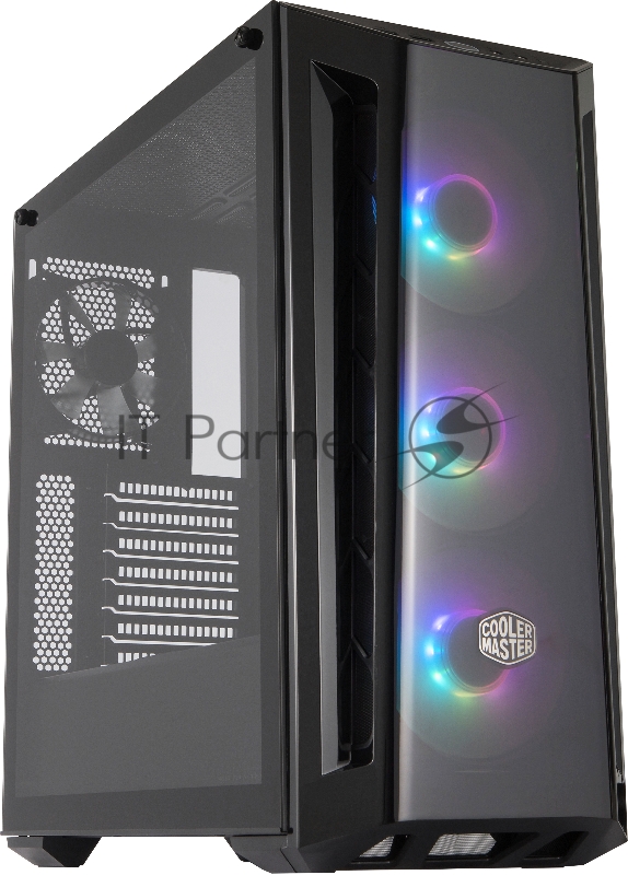 Корпус без БП Cooler Master MasterBox MB520, 2xUSB3.0, 1x120 Fan, 3x120 ARGB Fan, RGB controller + 1 to 3 RGB splitter, w/o PSU, Black, Red Trim, DarkMirror Front Panel, ATX