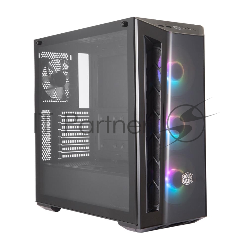 Корпус без БП Cooler Master MasterBox MB520, 2xUSB3.0, 1x120 Fan, 3x120 ARGB Fan, RGB controller + 1 to 3 RGB splitter, w/o PSU, Black, Red Trim, DarkMirror Front Panel, ATX