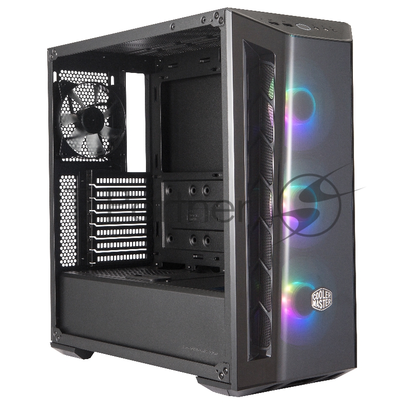 Корпус без БП Cooler Master MasterBox MB520, 2xUSB3.0, 1x120 Fan, 3x120 ARGB Fan, RGB controller + 1 to 3 RGB splitter, w/o PSU, Black, Red Trim, DarkMirror Front Panel, ATX