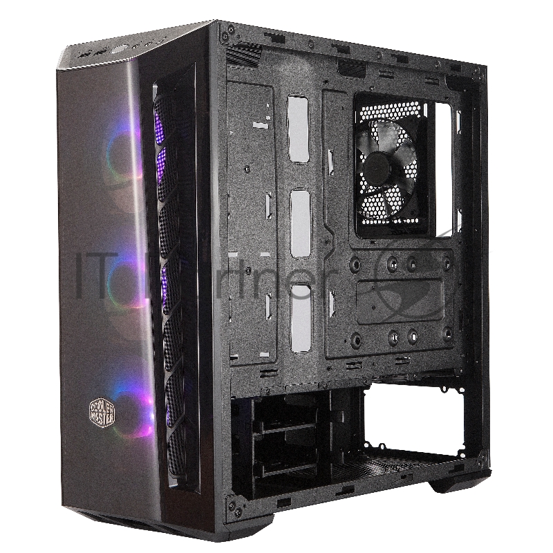 Корпус без БП Cooler Master MasterBox MB520, 2xUSB3.0, 1x120 Fan, 3x120 ARGB Fan, RGB controller + 1 to 3 RGB splitter, w/o PSU, Black, Red Trim, DarkMirror Front Panel, ATX