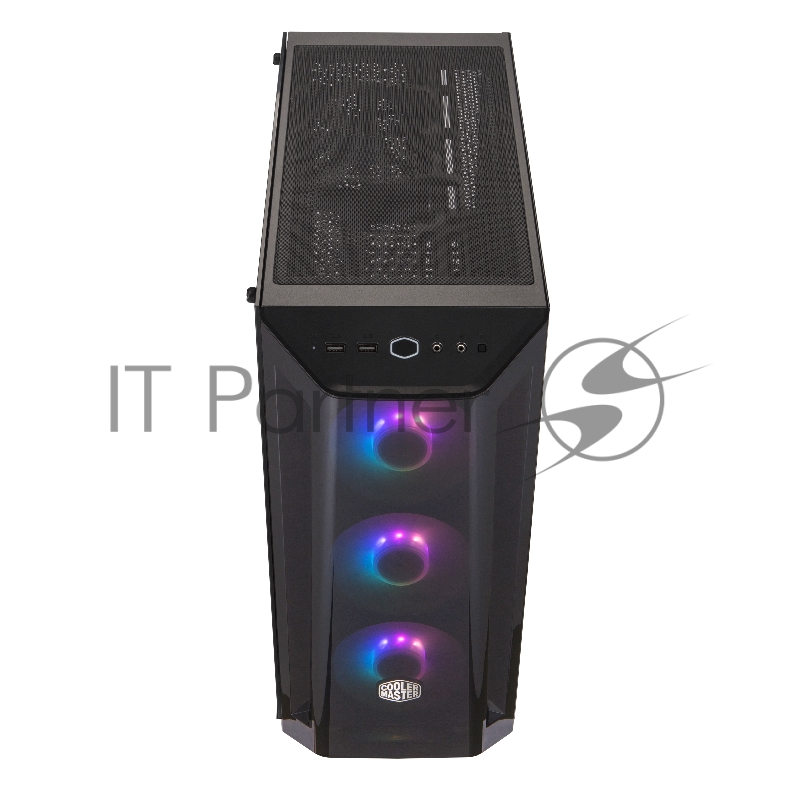 Корпус без БП Cooler Master MasterBox MB520, 2xUSB3.0, 1x120 Fan, 3x120 ARGB Fan, RGB controller + 1 to 3 RGB splitter, w/o PSU, Black, Red Trim, DarkMirror Front Panel, ATX