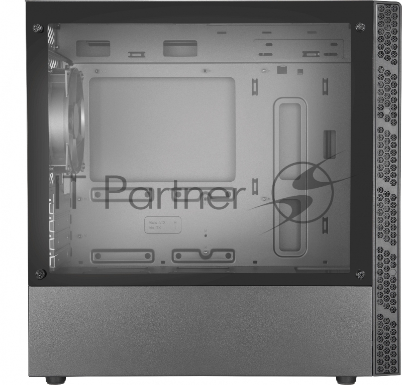 Корпус Cooler Master MasterBox MB400L w/o ODD TG MCB-B400L-KGNN-S00 mATX, Brushed Front Panel, Mesh Intakes, Tempered Glass side panel