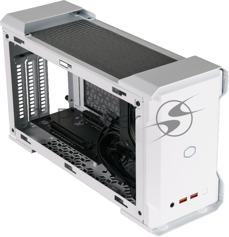 Корпус с блоком питания 650 Ватт Cooler Master MasterCase NC100, USB3.2x2, 2x92 Fan, White, SFX 650 Watt Gold PSU