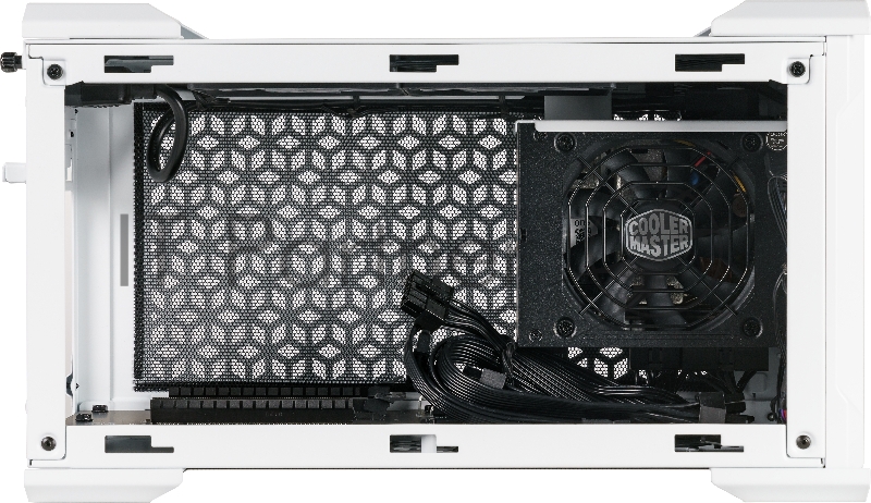 Корпус с блоком питания 650 Ватт Cooler Master MasterCase NC100, USB3.2x2, 2x92 Fan, White, SFX 650 Watt Gold PSU