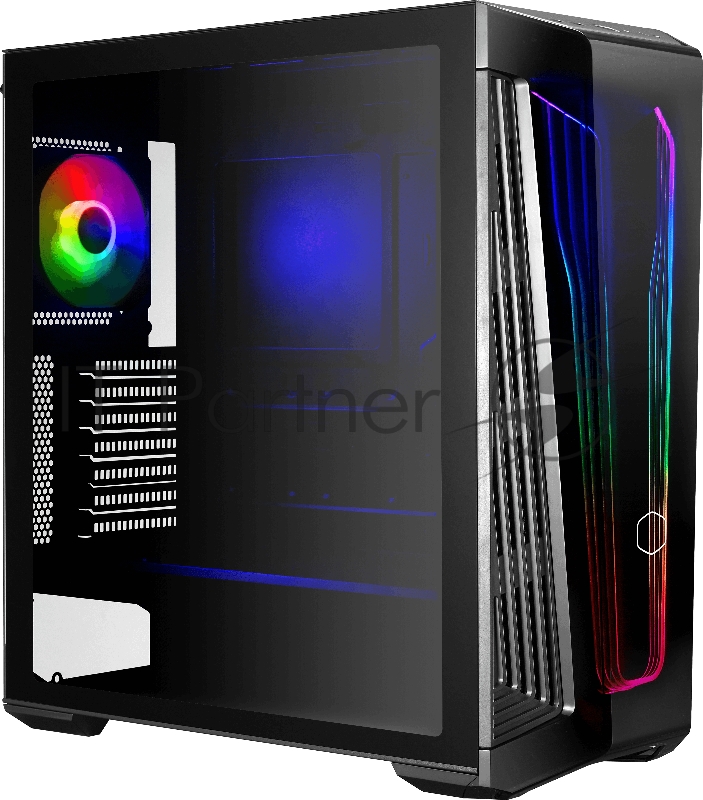 Корпус без блока питания Cooler Master Masterbox 540, USB3.0x2, USB Cx1, 1x120Fan SickleFlow PWM ARGB, w/o ODD, w/o PSU, Black