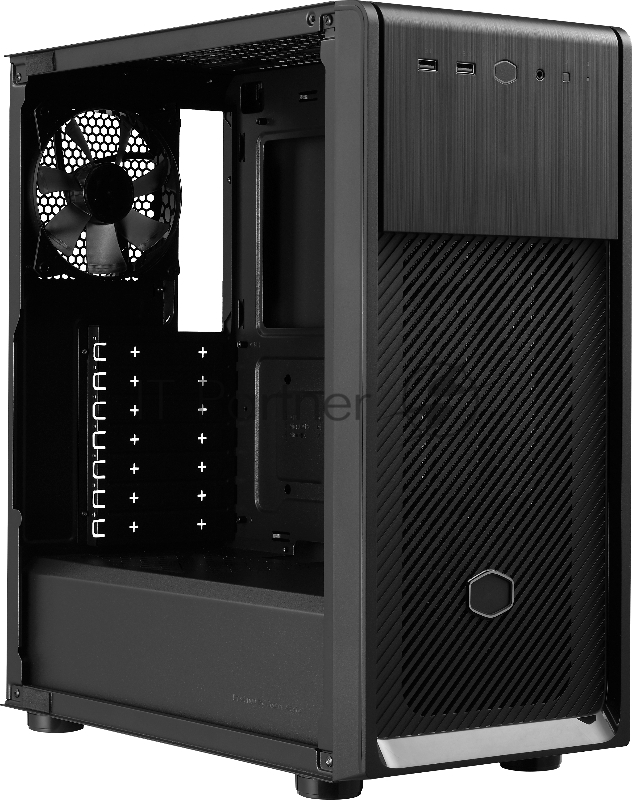 Корпус без блока питания Cooler Master Elite 500, 2xUSB3.2, 1x120Fan, w/o PSU, Black, w/o ODD, Window TG left panel, ATX