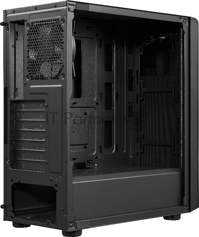 Корпус без блока питания Cooler Master Elite 500, 2xUSB3.2, 1x120Fan, w/o PSU, Black, w/o ODD, Window TG left panel, ATX