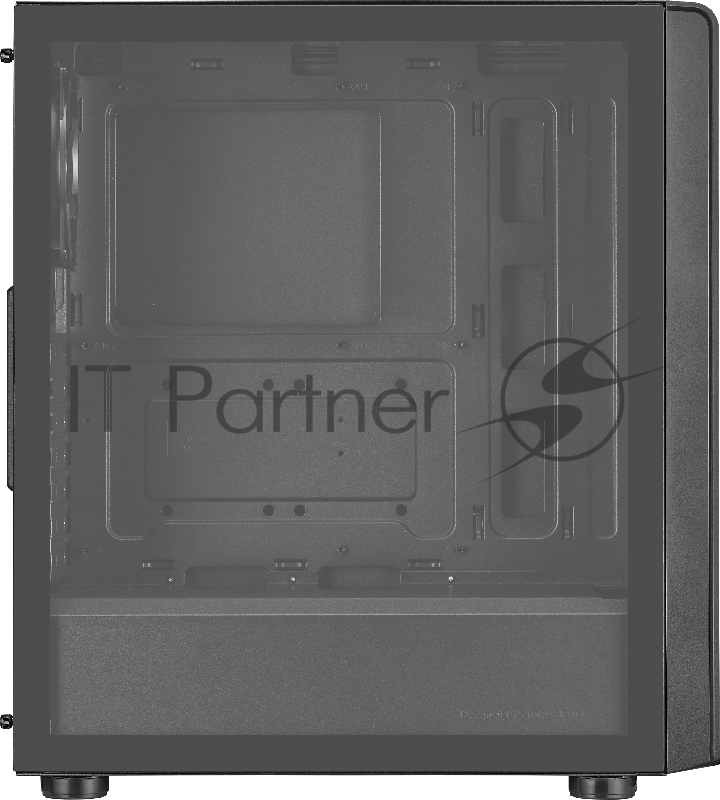 Корпус без блока питания Cooler Master Elite 500, 2xUSB3.2, 1x120Fan, w/o PSU, Black, w/o ODD, Window TG left panel, ATX