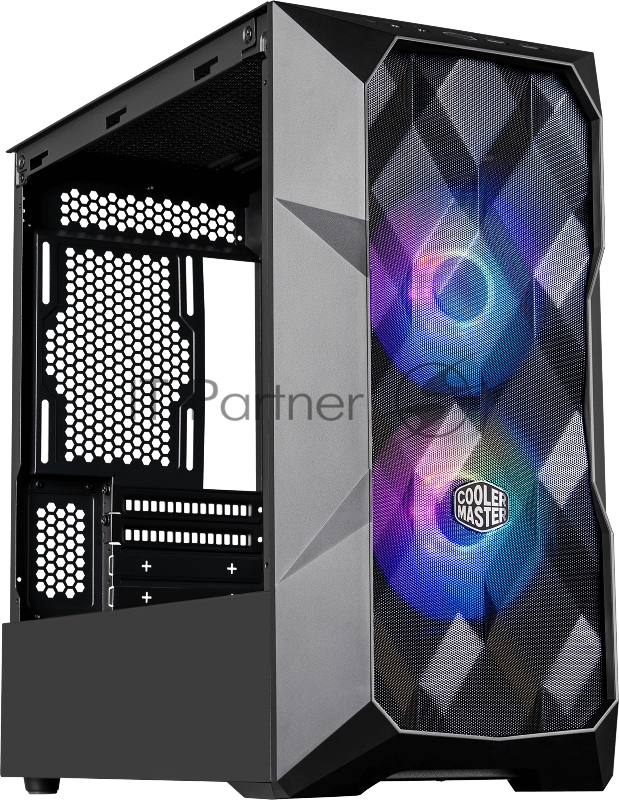 Корпус Cooler Master MasterCase TD300 Mesh, USB3.0x2, 2x120ARGBFans, Black, mATX, w/o PSU